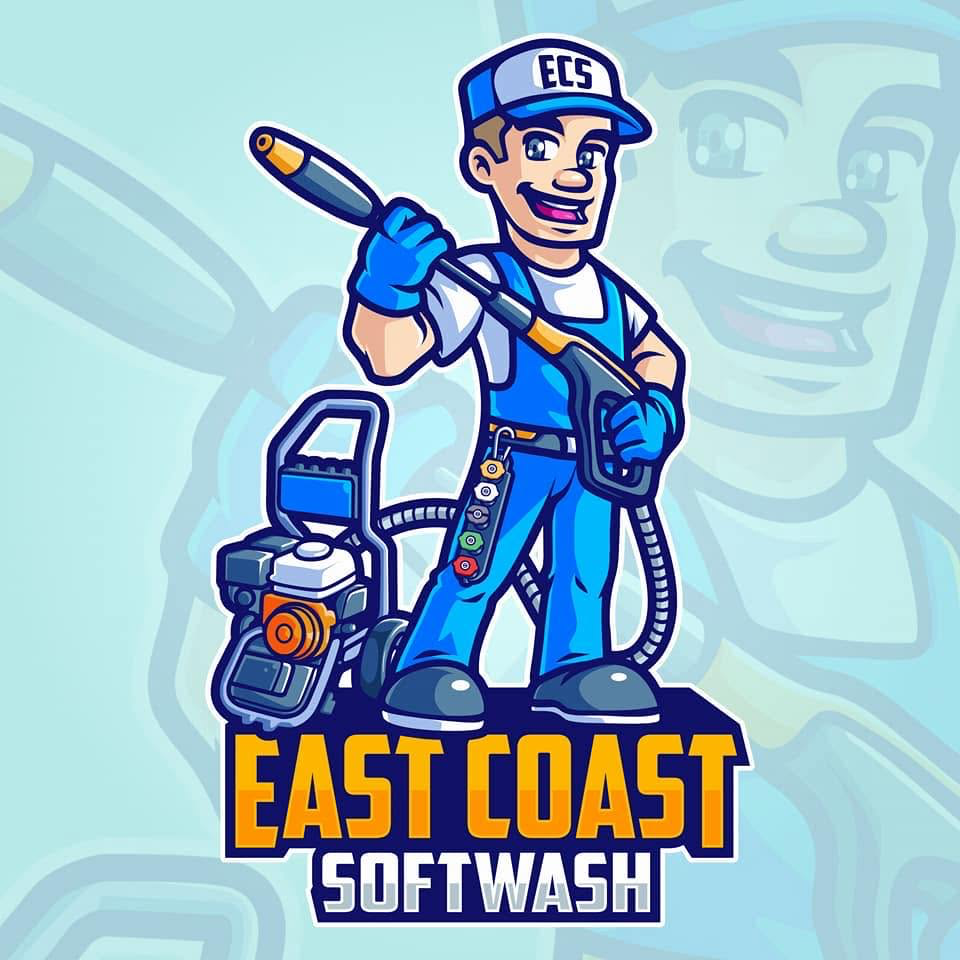 East Coast Softwash mascot logo